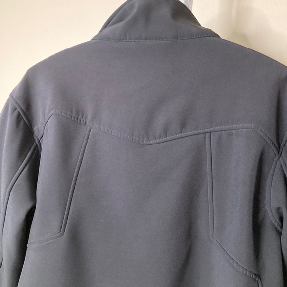 Snozu XL Men's Softshell Fleece Lined Jacket Black Full Zip Pockets - Picture 5 of 8